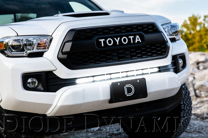 Diode Dynamics 16-21 Toyota Tacoma SS30 Stealth Lightbar Kit - White Driving - Bull Strap