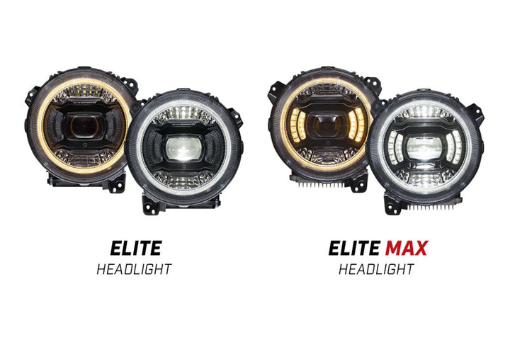 Diode Dynamics 18-23 Jeep JL Wrangler Elite LED Headlamps - Bull Strap