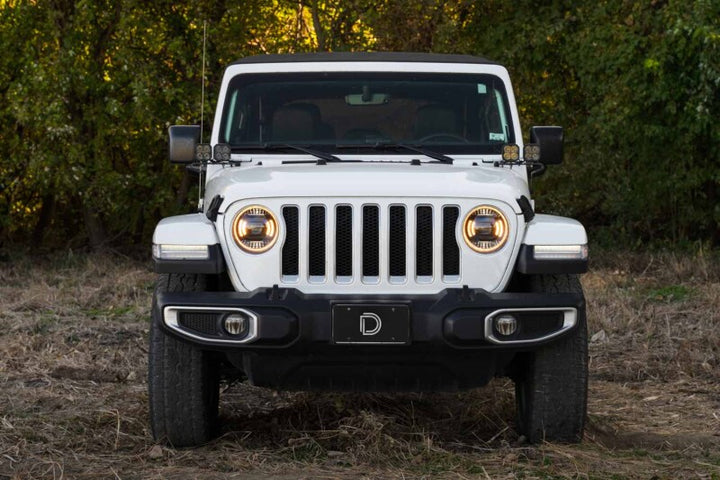 Diode Dynamics 18-23 Jeep JL Wrangler Elite LED Headlamps - Bull Strap