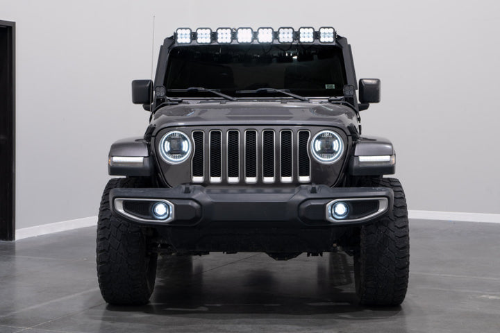 Diode Dynamics 18-23 Jeep JL Wrangler Elite Max LED Headlamps - Bull Strap