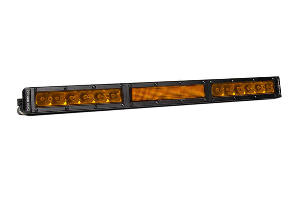 Diode Dynamics 18 In LED Light Bar Single Row Straight - Amber Combo Each Stage Series - Bull Strap