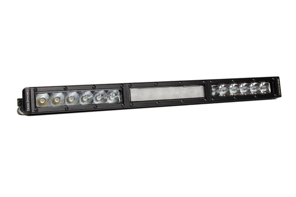 Diode Dynamics 18 In LED Light Bar Single Row Straight Clear Combo Each Stage Series - Bull Strap