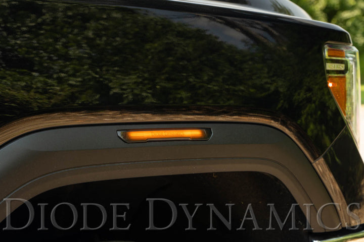 Diode Dynamics 20-21 Sierra 2500/3500 HD LED Sequential Sidemarkers Smoked Set - Bull Strap