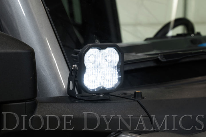 Diode Dynamics 2021 Ford Bronco SS3 LED Ditch Light Kit - Pro White Combo - Bull Strap