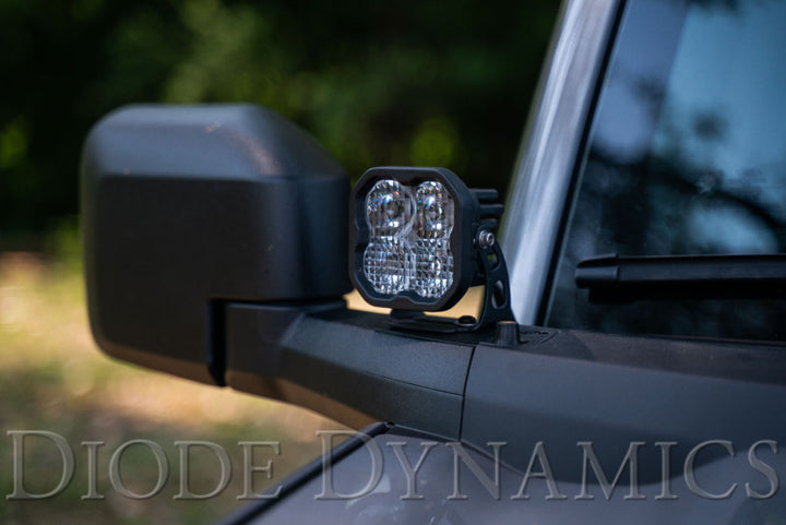 Diode Dynamics 2021 Ford Bronco SS3 LED Ditch Light Kit - Pro White Combo - Bull Strap
