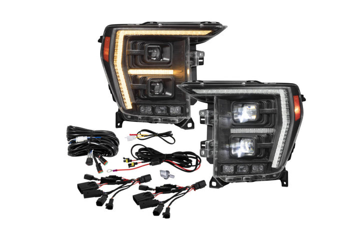Diode Dynamics 2021+ Ford F-150 Elite Max LED Headlamps - Bull Strap