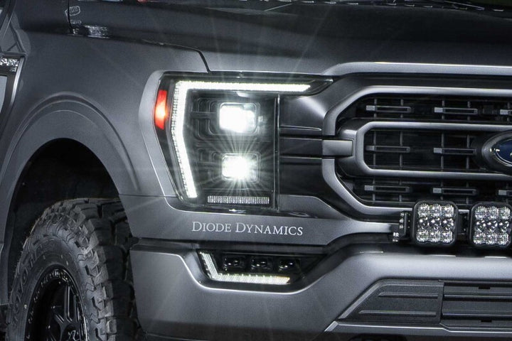 Diode Dynamics 2021+ Ford F-150 Elite Max LED Headlamps - Bull Strap