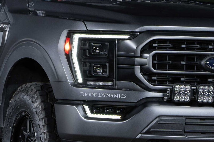 Diode Dynamics 2021+ Ford F-150 Elite Max LED Headlamps - Bull Strap