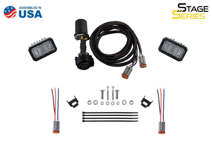 Diode Dynamics 2022 Toyota Tundra C2 Pro Stage Series Reverse Light Kit - Bull Strap