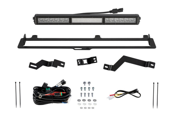 Diode Dynamics 2022+ Toyota Tundra White Combo TRD Pro Grille Light Bar Kit - Bull Strap
