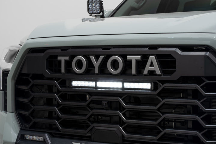Diode Dynamics 2022+ Toyota Tundra White Combo TRD Pro Grille Light Bar Kit - Bull Strap