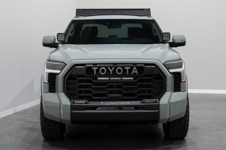 Diode Dynamics 2022+ Toyota Tundra White Combo TRD Pro Grille Light Bar Kit - Bull Strap