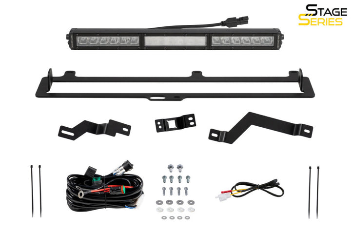 Diode Dynamics 2022+ Toyota Tundra White Combo TRD Pro Grille Light Bar Kit - Bull Strap