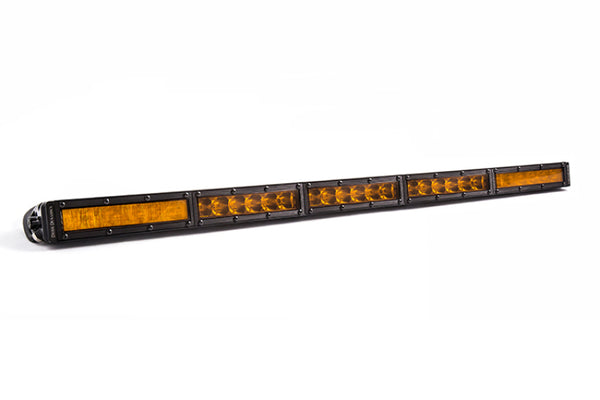 Diode Dynamics 30 In LED Light Bar Single Row Straight - Amber Combo Each Stage Series - Bull Strap