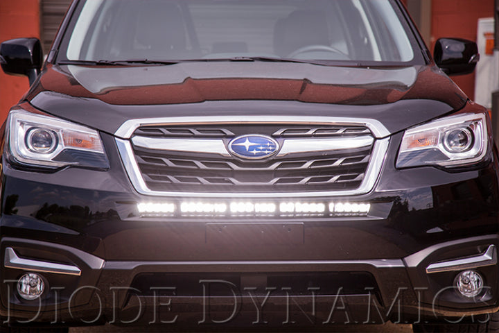 Diode Dynamics 30 In LED Light Bar Single Row Straight - Amber Combo Each Stage Series - Bull Strap