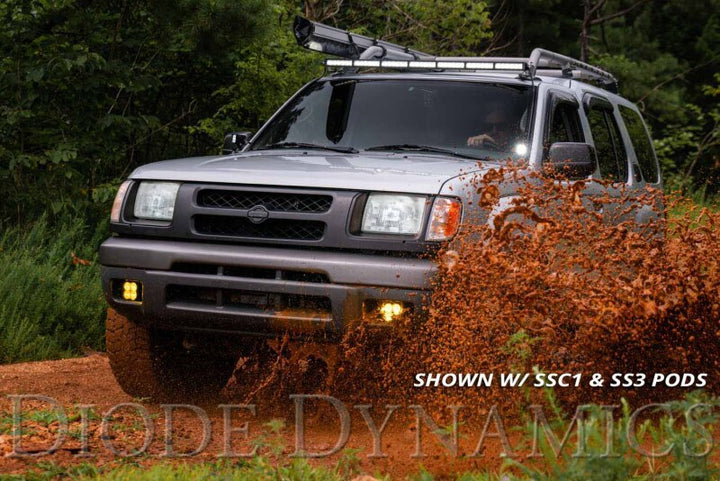 Diode Dynamics 42 In LED Light Bar Single Row Straight Clear Combo Each Stage Series - Bull Strap