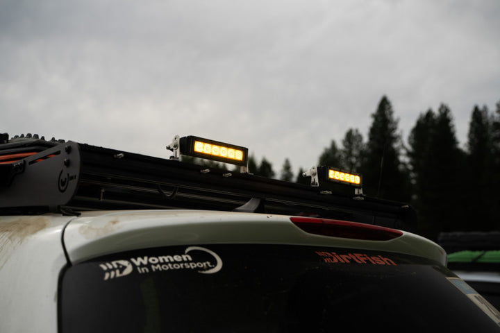 Diode Dynamics 6 In LED Light Bar Single Row Straight SS6 - Amber Wide Light Bar (Pair) - Bull Strap