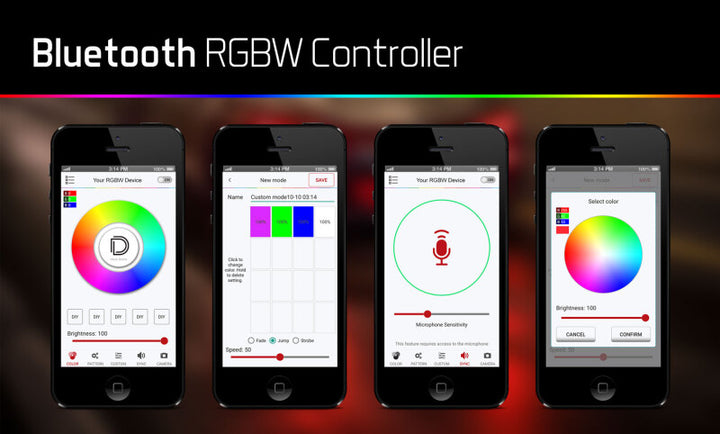 Diode Dynamics - Bluetooth RGBW M8 Controller 1ch - Bull Strap