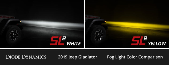 Diode Dynamics H11/H8/H9 Yellow SL2 LED Bulbs (pair) - Bull Strap