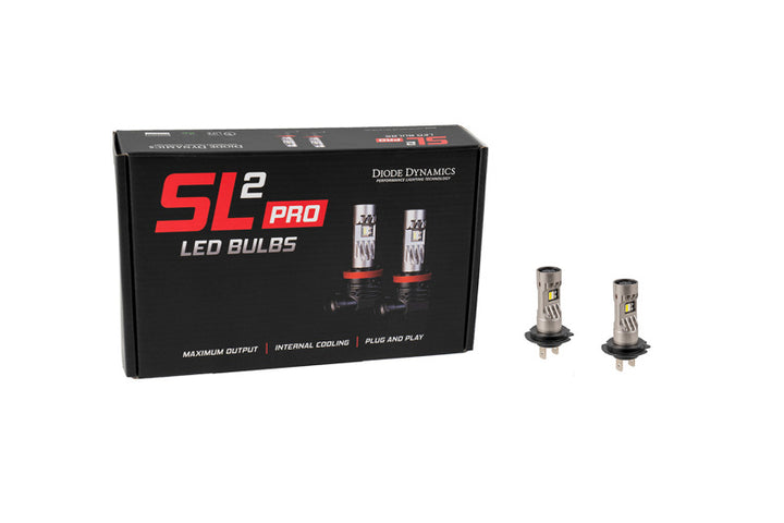 Diode Dynamics H7 White SL2 LED Bulbs (pair) - Bull Strap