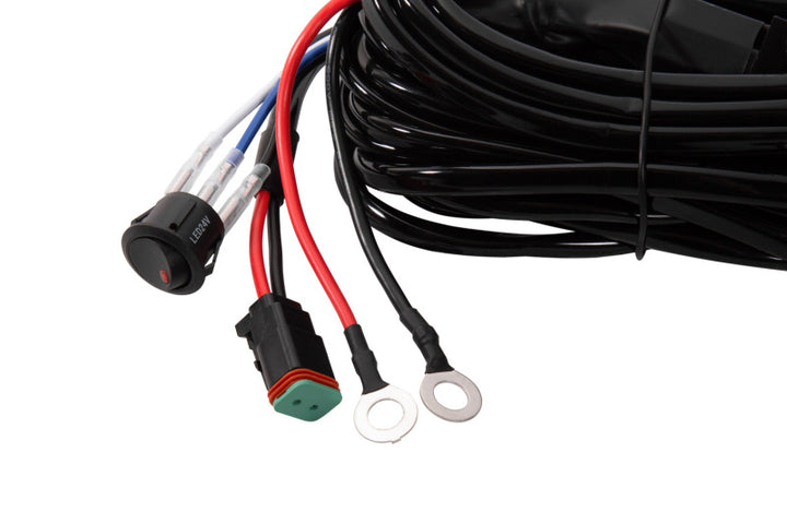 Diode Dynamics Heavy Duty (Single) Output Light Bar Wiring Harness - Bull Strap