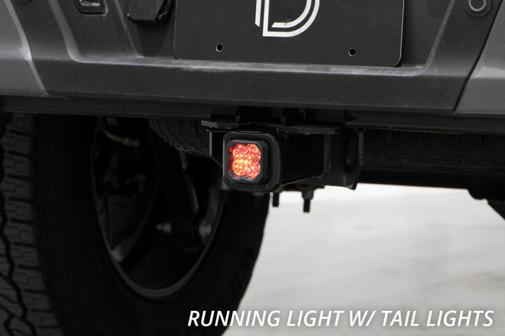 Diode Dynamics Hitch Mount LED Pod Reverse Kit for GMC Sierra 1500 2019-2023 C1R - Bull Strap