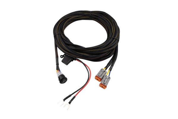 Diode Dynamics Light Duty Dual Output 3-way 4-pin Wiring Harness - Bull Strap