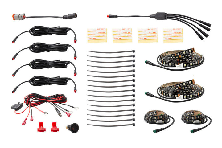 Diode Dynamics RGBW Multicolor Underglow LED Kit - Bull Strap