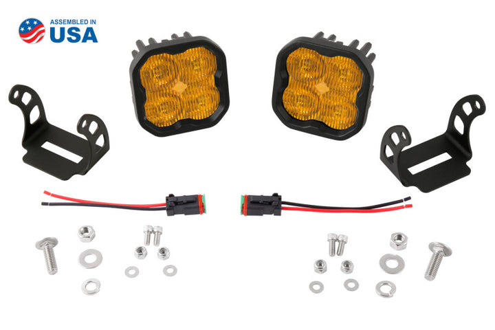 Diode Dynamics SS3 Max ABL - Yellow Combo Standard (Pair) - Bull Strap