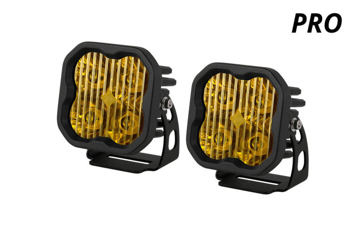Diode Dynamics SS3 Pro ABL - Yellow Combo Standard (Pair) - Bull Strap