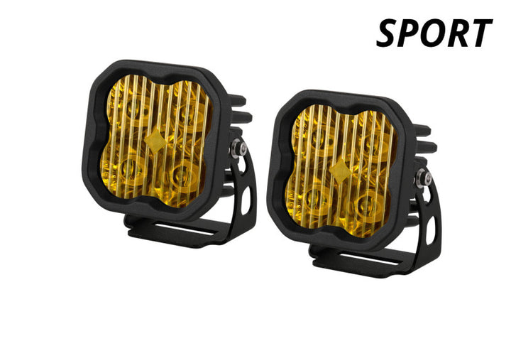Diode Dynamics SS3 Sport ABL - Yellow Combo Standard (Pair) - Bull Strap