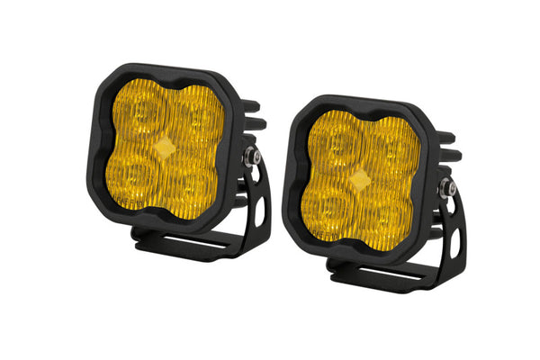 Diode Dynamics SS3 Sport ABL - Yellow SAE Fog Standard (Pair) - Bull Strap