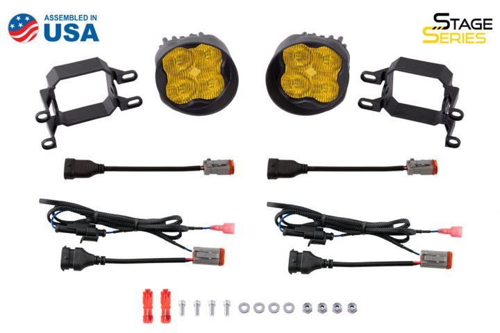 Diode Dynamics SS3 Sport Type B Kit ABL - Yellow SAE Fog - Bull Strap