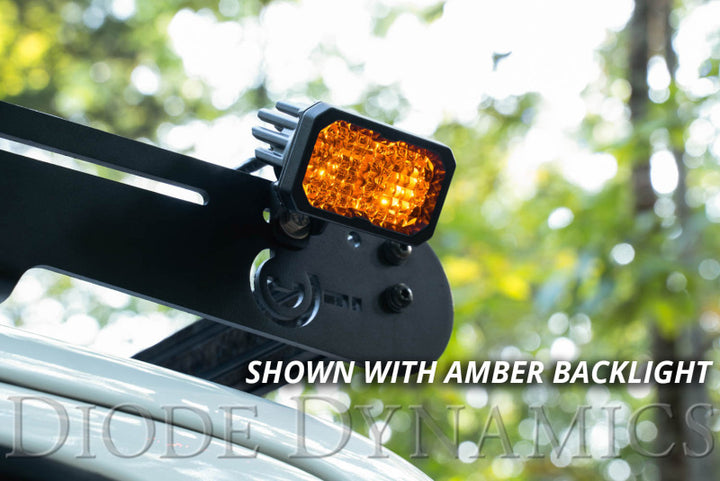 Diode Dynamics Stage Series 2 In LED Pod Pro - Yellow Fog Standard ABL (Pair) - Bull Strap