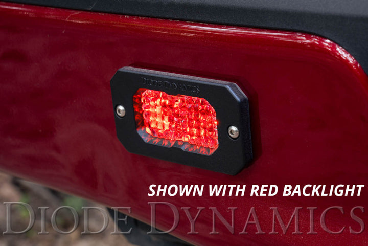 Diode Dynamics Stage Series 2 In LED Pod Sport - White Flood Flush RBL (Pair) - Bull Strap
