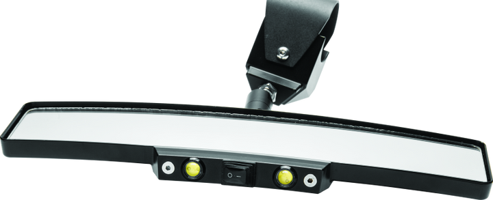 DragonFire Racing Lighted Rear View Mirror - 1.75-2 in. - Bull Strap