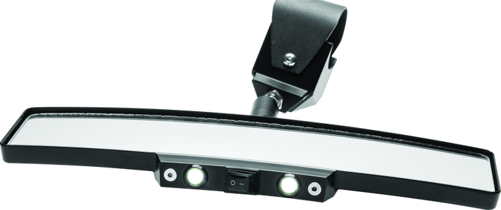 DragonFire Racing Lighted Rear View Mirror - 1.75-2 in. - Bull Strap