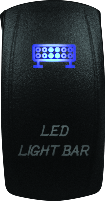 DragonFire Racing Lighted Switch Led Light Bar On/Off Blue - Bull Strap