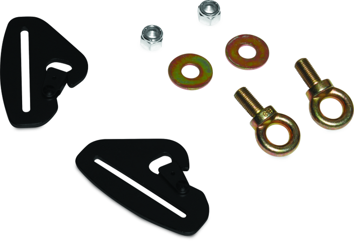 DragonFire Racing Quick-Release Snap Hook Harness Tab Kits - 3 in. - Bull Strap