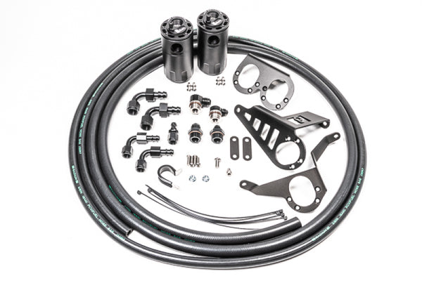 Dual Catch Can Kit, MK4 Supra, Fluid Lock / 1994-2002 Toyota Supra (all versions) - Bull Strap