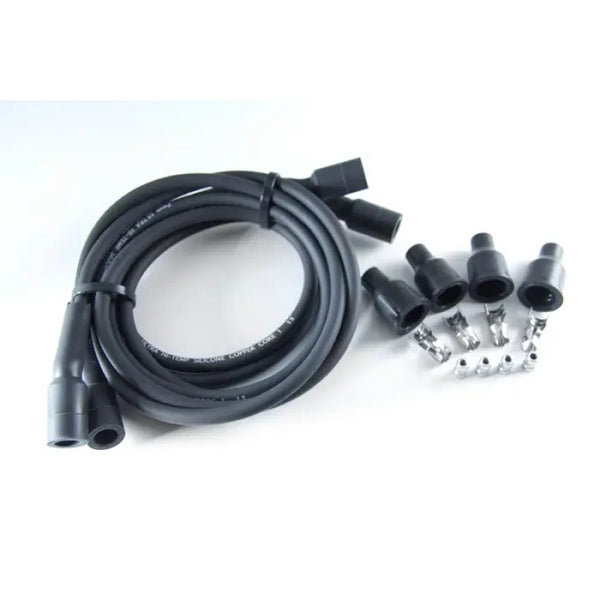 Dynatek Copper Core Silicone Spark Plug Wire - 7mm - Black - Bull Strap