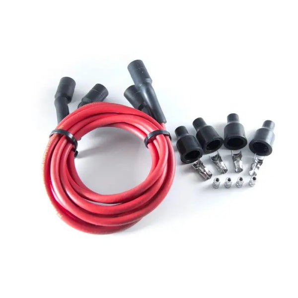 Dynatek Copper Core Spark Plug Wire - 7mm - Red - Bull Strap