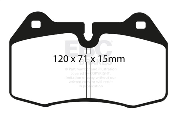 EBC 03-04 Infiniti G35 3.5 (Manual) (Brembo) Yellowstuff Front Brake Pads - Bull Strap
