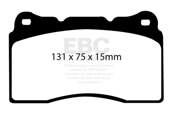 EBC 04-08 Acura TL 3.2 (Manual)(Brembo) Redstuff Front Brake Pads - Bull Strap