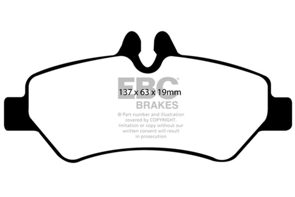 EBC 07+ Dodge Sprinter 2500 Greenstuff Rear Brake Pads - Bull Strap