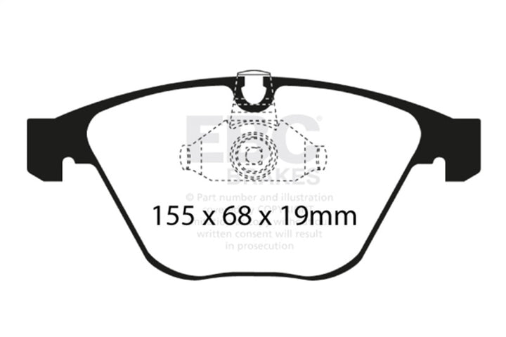 EBC 08-10 BMW M3 4.0 (E90) Bluestuff Front Brake Pads - Bull Strap