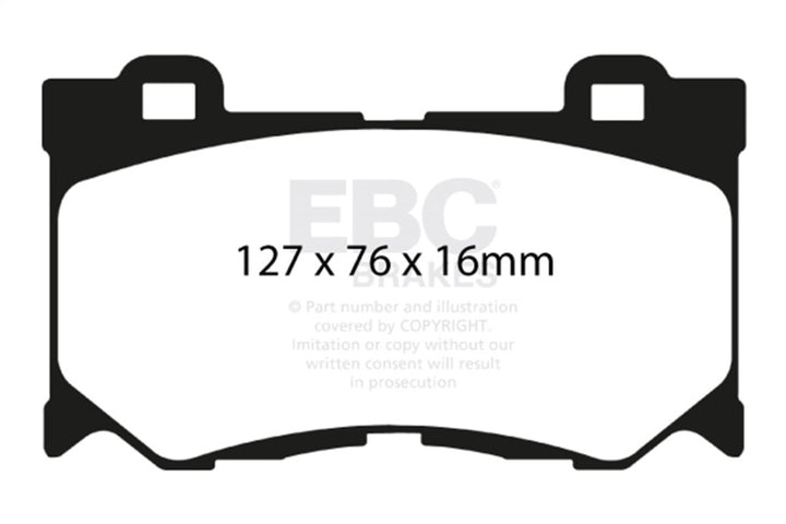 EBC 08-15 Infiniti G37 3.7 Bluestuff Front Brake Pads - Bull Strap