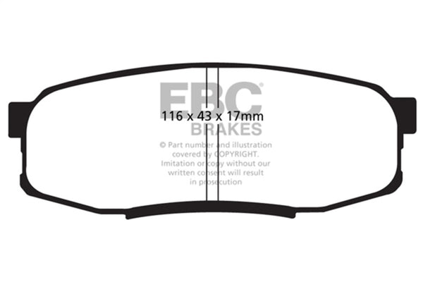 EBC 08-21 Toyota Land Cruiser 5.7L (150mm PCD) Bluestuff Brake Pads - Bull Strap