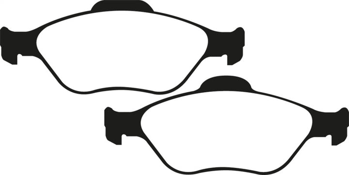 EBC 08+ Lotus 2-Eleven 1.8 Supercharged Greenstuff Front Brake Pads - Bull Strap