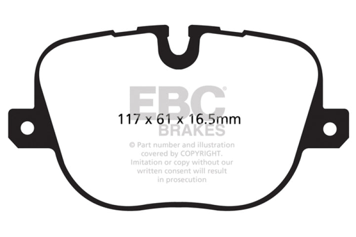 EBC 10-12 Land Rover Range Rover 5.0 Supercharged Greenstuff Rear Brake Pads - Bull Strap